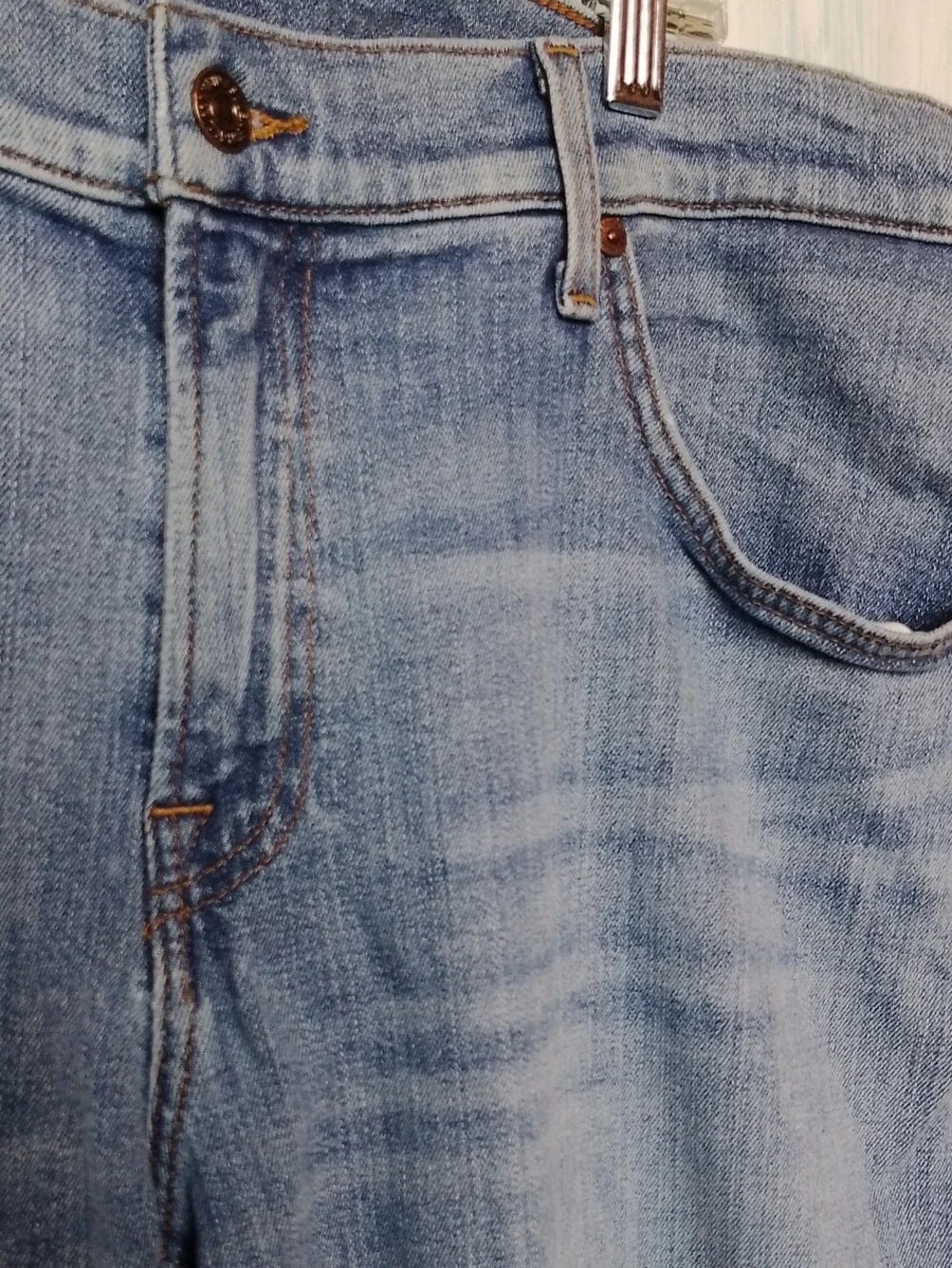 The Straight Light Wash 7 For All Mankind Jeans 38X32
